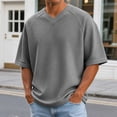 thumbnail image 2 of Akiihool Men's Graphic T-Shirts Men's Street Muscle Short Sleeve Print Personality Fashion Fashion T Shirt(Grey,2XL), 2 of 4
