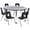 Grey, variant on Flash Furniture Emmy Mobile 60" Circle Wave Flexible Laminate Activity Table Set with 18" Student Stack Chairs, Grey/Black