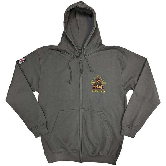 Def Leppard Adult Tour 2019 Logo Full Zip Hoodie