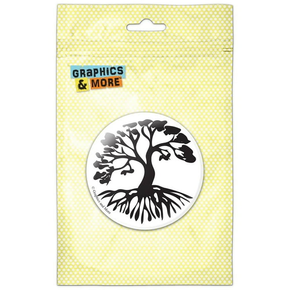 Tree of Life Roots Branches Pinback Button Pin Badge