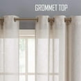 Fragrantex Elegant Natural Linen Semi Sheer Curtains -40"Wx95"L, Living ...