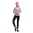 thumbnail image 5 of Sonbest Women Autumn Zipper Long Sleeve Sports Fitness Yoga Training Quick-Drying Clothes T-Shirt Sweater Tops, 5 of 11