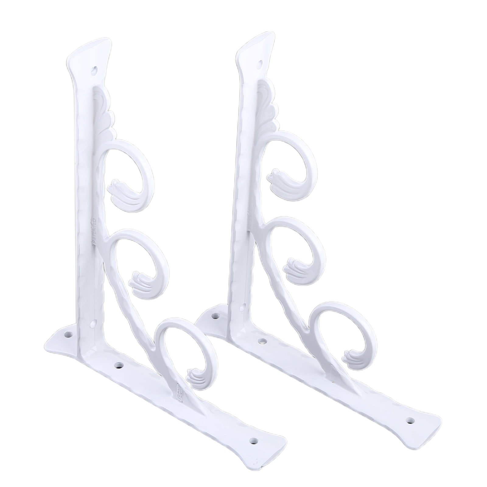 2 Pcs Heavy Duty Metal Shelf Bracket Wall Mounted Float Shelf Brackets for Bookcases, Kitchen Shelves, Display Shelves