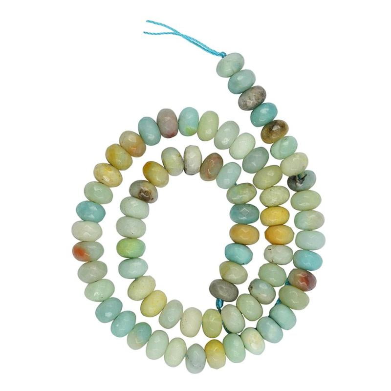 Round Frost Multicolor Amazonite Gemstone Jewelry Making Loose Beads Strand 15" 