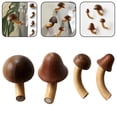 thumbnail image 3 of Wooden Mushroom Refrigerator Magnet Creative Magnet Message Sticker, 3 of 6