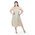 thumbnail image 1 of Vestido de lino con bolsillos Roman Fashion /Tallas Extras, 3830 (Beige) beige 36, 1 of 6