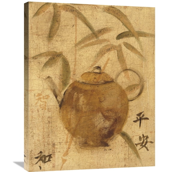 Global Gallery Cheri Blum 'Asian Teapot IV' Canvas Wall Art