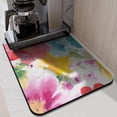 thumbnail image 2 of Dish Drying Mat, 24x18in, Watercolor Flower, Nylon, Diatomite, Rubber Backed, Absorbent, Quick Dry, Non-Slip, Wide Use, 2 of 5
