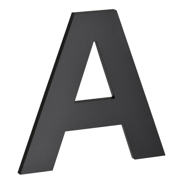Unique Bargains 2.48 Inch 3D Self-Adhesive House Letter A for Hotel Mailbox Address, Matte Black