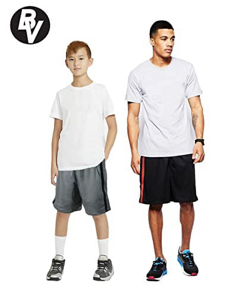 Mens 5-Pack Athletic Performance Basketball Shorts with Pockets and Drawstring Closure?