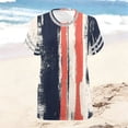 thumbnail image 5 of Enjoytime Tops for Women Summer Striped V-Neck Short Sleeve Shirts Plus Size Fashion Casual Plus Size Blouses, 5 of 6