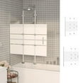 thumbnail image 3 of vidaXL Folding Shower Enclosure ESG 39.4"x55.1" White, 3 of 17