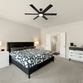 thumbnail image 3 of Chillion 60 in. Indoor/Covered Outdoor Matte Black LED Ceiling Fan with 5 CCT and 7 RGB Selections, Remote Included, 3 of 14