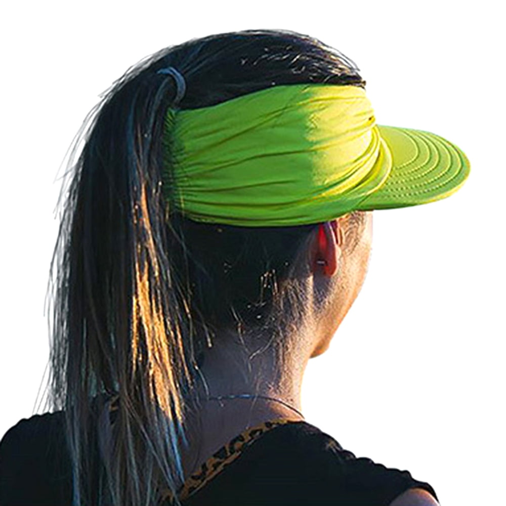 Women Sun Summer Hat Solid Visor Protection Outdoor Travel Beach Tennis Sports