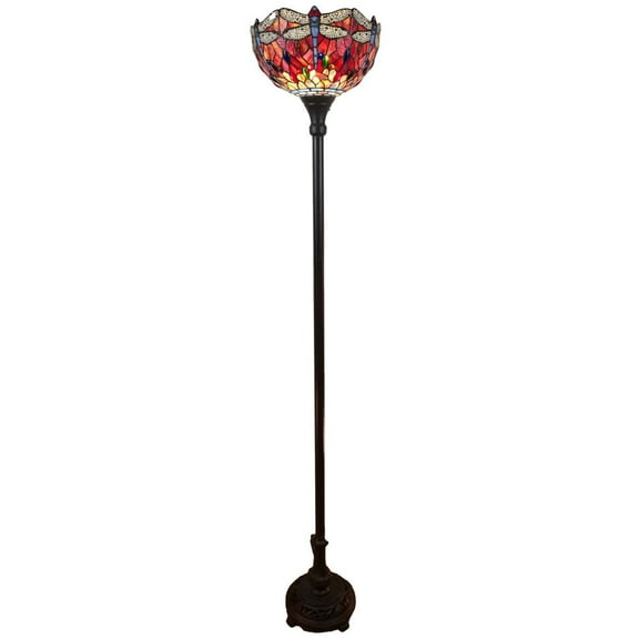 HomeRoots 69" Brown Traditional Shaped Floor Lamp