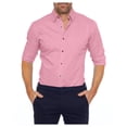 thumbnail image 1 of pstuiky mangas largas para hombre, Camisa de lino con botones y cremallera de manga larga y cuello vuelto para hombre, estilo informal, a la moda top de hombre xxl, 1 of 6