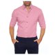 thumbnail image 1 of Blusa y camisa de manga larga con cuello vuelto para hombre, blusa informal de moda con cuello vuelto, manga larga, cremallera, botones de lino, blusa de algodón para hombre, 1 of 6