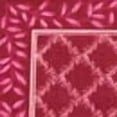 thumbnail image 3 of Collections Etc Two-Tone Lattice Rug with Leaf Border with Skid-Resistant Backing, Home Decor and Floor Protection, Burgundy, 24" X 36", 3 of 3