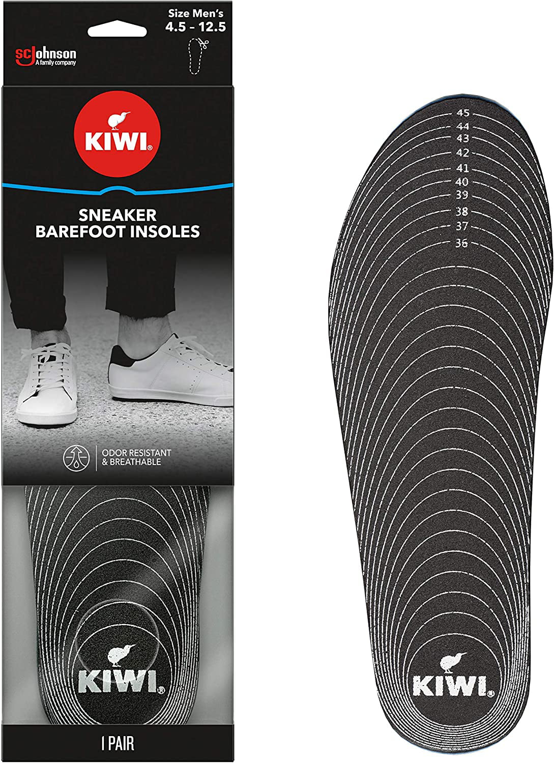 Kiwi Sport Comfort Insole Mens Trim to Fit Sizes 8 to 13 