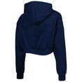 thumbnail image 3 of Women's The Wild Collective College Navy Seattle Seahawks Cropped Pullover Hoodie, 3 of 4