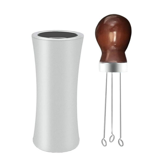 GUOOL Type Coffee Tamper Distributor Espresso Stirrer Leveler Tools Redwood