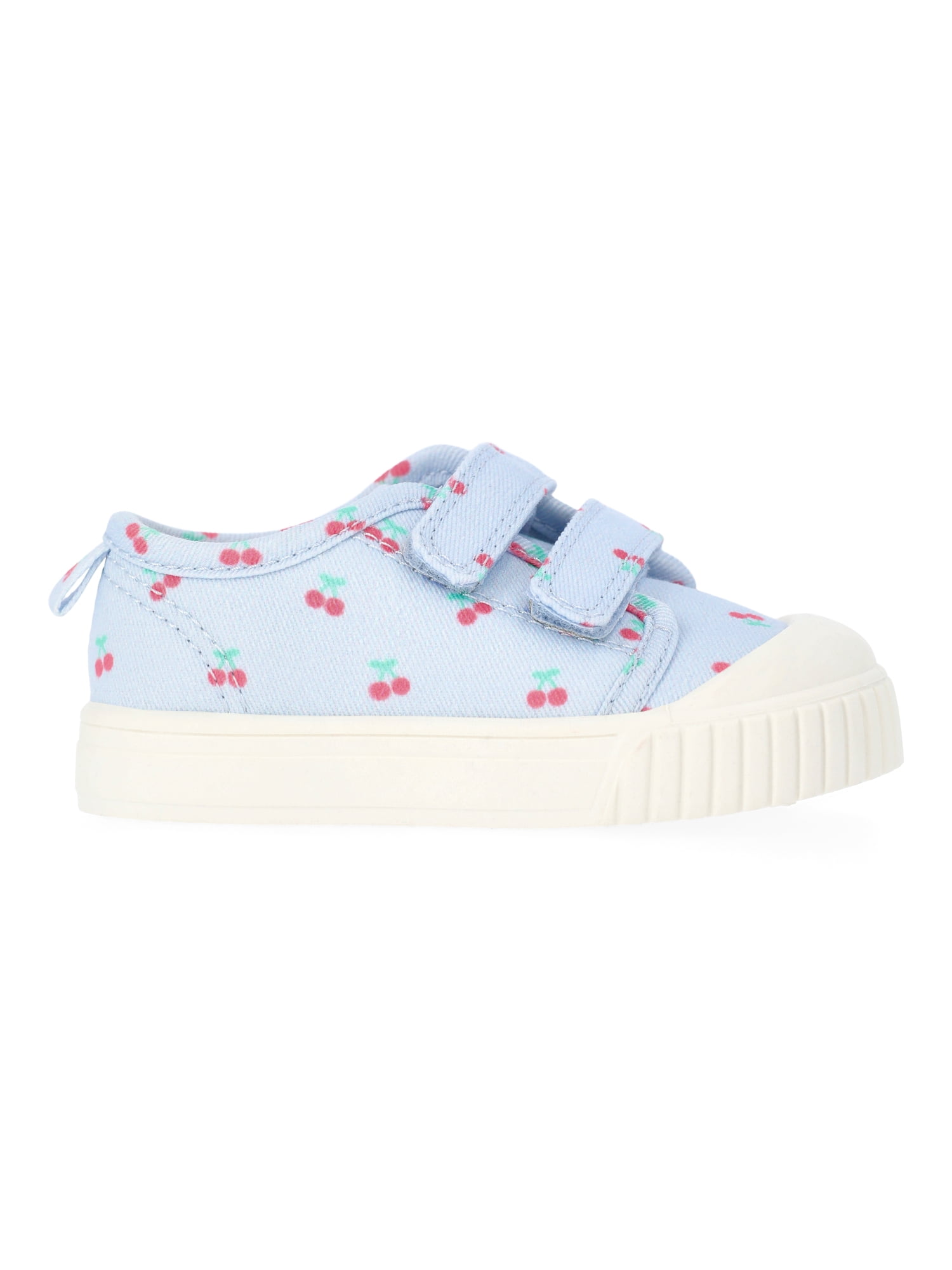 Wonder Nation Baby Girls Two Strap Bump Toe Sneakers