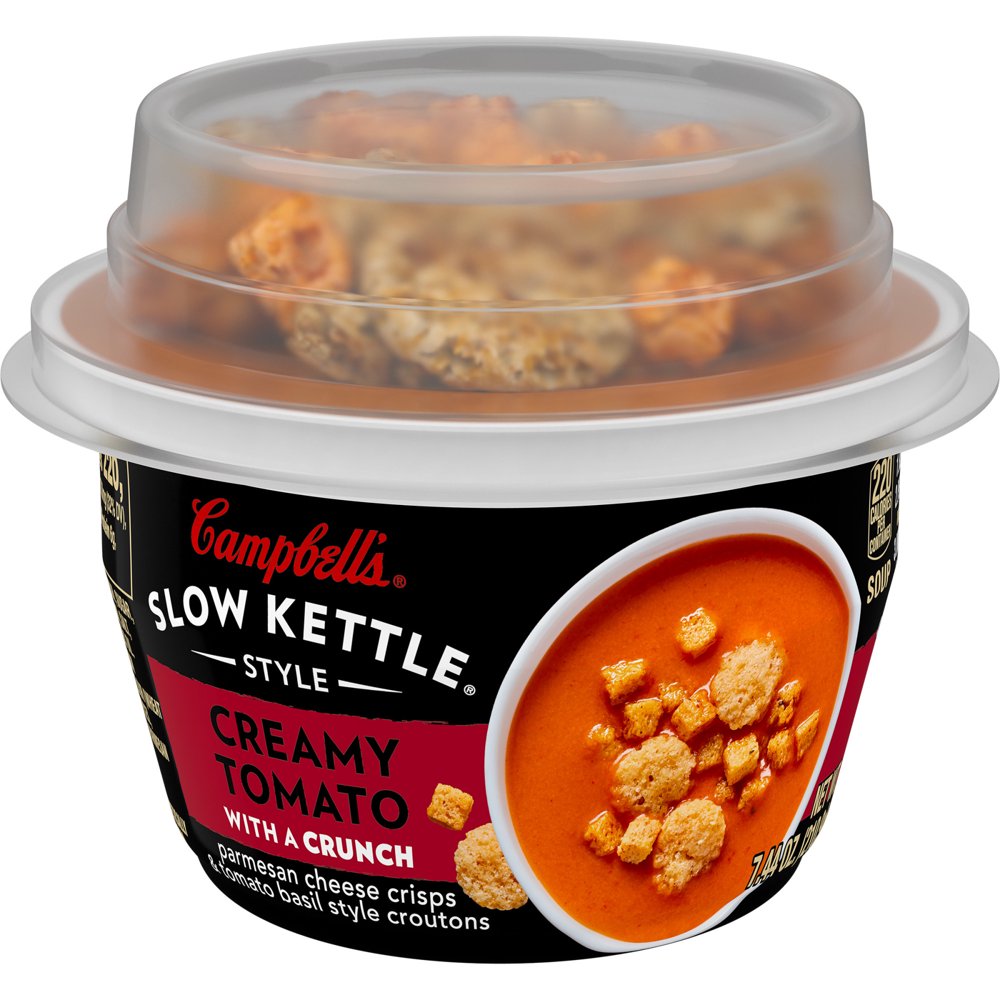 Campbell's Slow Kettle Style Creamy Tomato Soup With Crunchy Toppings