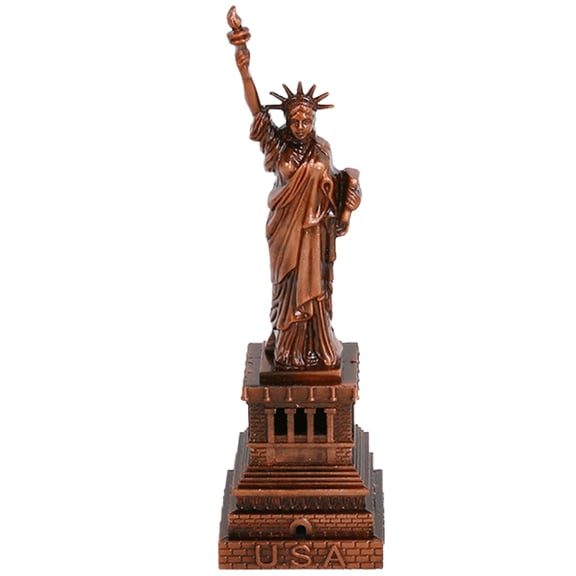 YSNOOWE Statue Of Liberty Metal Dark Red Home Decor 1Pcs 9.8X2.8X2.8In