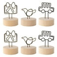 thumbnail image 1 of Miangastore Pinces à Notes Forme Unique Rétro Minimaliste 6 Pcs 2.2X1.6X1.6In, 1 of 8