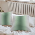 thumbnail image 6 of Sage Green Grey Ombre Throw Pillow Covers 18x18 Inch Set of 2, Modern Abstract Art Gradient Waterproof Outdoor Pillow Covers, Decorative Cushion Pillowcases for Couch, Sofa, Bed, Garden, Patio, 6 of 9