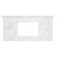 thumbnail image 2 of 36-in. W  18.25-in. D Stone Top In Bianca Carara Color For 3H8-in. Faucet AI-17455, 2 of 3