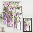 thumbnail image 4 of Designart 'Lantern and Wisteria' Traditional Framed Canvas Wall Art Print, 4 of 5