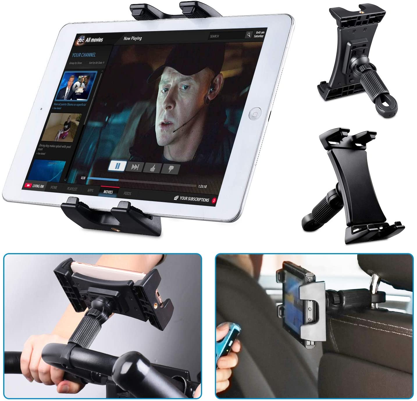 spin bike with tablet holder