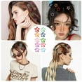 thumbnail image 5 of Star Hair Clips Set of 100, Metal Star Snap Hair Clips, Star Clips Colorful Star Hairpins, Anti Skid Star Clips for Thick Thin Hair, Kawaii Hair Clips Hair Accessories for Girls Women (10 Colors), 5 of 7