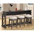 thumbnail image 2 of Pemberly Row Traditional Wood Everywhere Console with 3 Stools in Gray, 2 of 7