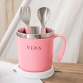 thumbnail image 4 of VIIDA Soufflé Antibacterial Stainless Steel Cup - Baby Blue, 4 of 4