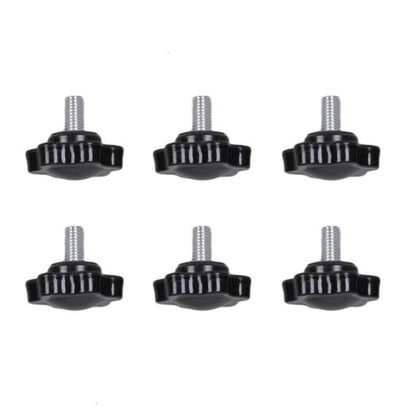 6Pcs Plastic Tighten Bolt Nuts Knob 5mm Thumb Screw Knob Easy to Install