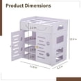 thumbnail image 5 of WIFI Router Storage Box, 4-tier Router Shelf with Double Door, Cable Large Management Rack for Modem, Set Top Box, Power Strip, and Accessories, Home TV Desktop Organizer, 5 of 6
