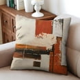 thumbnail image 4 of Set of 2 18x18 Orange Abstract Pillow Covers Modern Rust Art Painting Decorative Throw Pillowcases for Bed Couch Living Room Outdoor Car Home Décor, 4 of 7