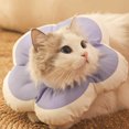 thumbnail image 4 of Collar ajustable de recuperación para gatos, suave, lindo cono de cuello con cuello en E para mascotas después de la cirugía, cono protector para curación de heridas, apto para gatitos y perros, 4 of 6