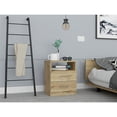 thumbnail image 3 of TUHOME Napoles Night Stand - Light Oak  Engineered Wood - For Bedroom, 3 of 7