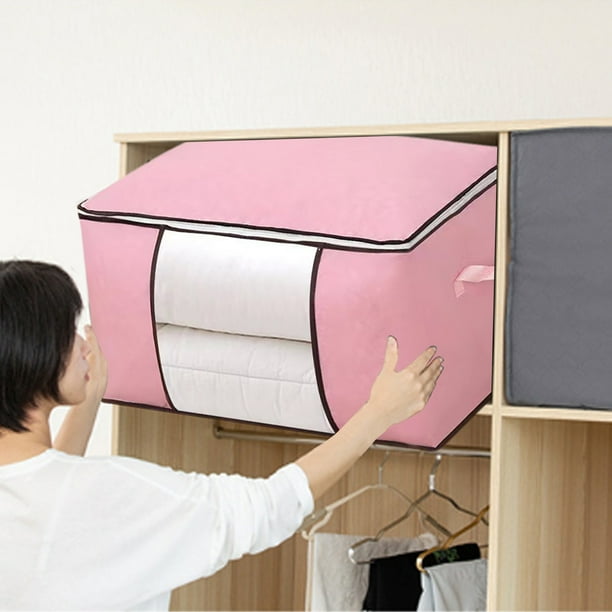 Heavy Duty Storage With Reinforced Handles Extra Large Storage Bags For Clothes Tote Bag Double Zipper For Space Saving Travel