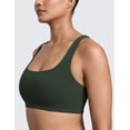 thumbnail image 5 of CRZ YOGA Butterlift Square Neck Sports Bras for Women Wireless Racerback Workout Yoga Top Non Padded, 5 of 5