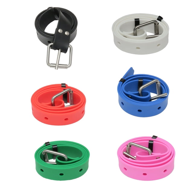 Diving Weight Belt Portable 1.3m Stainless Steel Buckle Non-slip Anti-rust Belts Underwater Rescuing Freediving Swim Accessories Red