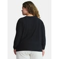 thumbnail image 3 of Athletic Works Women's and Women's ButterCore Tee with Long Sleeves, Sizes XS-4X, 3 of 6