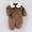 40#Brown, variant on Hzgobj Newborn Fleece Footie Jumpsuit Hooded Warm Thicken Winter Outwear Snowsuit for Baby Girls and Boys