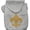 Gray, variant on Pet, Dog Cat Hoodie Rhinestone, "Gold Fleur De Lis"