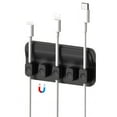 thumbnail image 2 of Magnetic Cable Holder Desktop Wire Organizer Cable Clip Protector Cord Winder Self-Adhesive USB Charging Line Management Black non-magnetic, 2 of 6