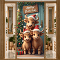 thumbnail image 2 of Festive Design Merry Christmas Banner Holiday Decor Christmas Animal Theme for Family Celebration Holiday Gathering Seasonal Decoration, 2 of 9