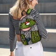 thumbnail image 5 of Lsque Fishing Gnome Pattern Canvas Daypack, Durable Backpack, High-quality Versatile Backpack,Vintage Compact Backpack-Medium, 5 of 6